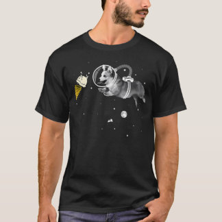 コーギ宇宙飛行士宇宙アイスクリームコーギナウ Tシャツ