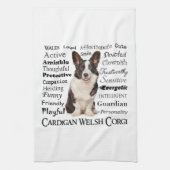 コーギ形質 キッチンタオル (縦)