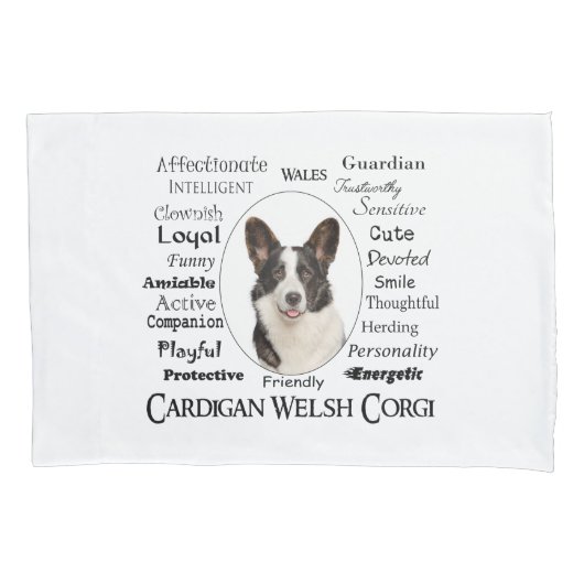 コーギ形質 枕カバー (正面)