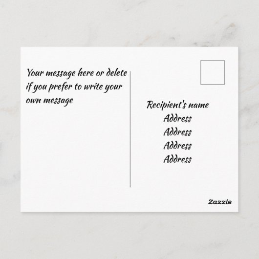 コーギ明るいはっきりした色 ポストカード (裏面)