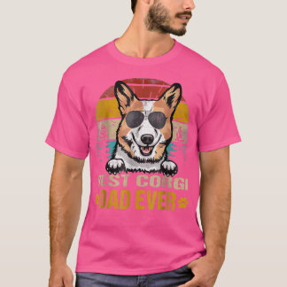 コーギ最高のパパエバーヴィンテージドッグ愛人ティードッグパパ Tシャツ