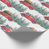 コーギ来スのクリスマスの家 – パターン ラッピングペーパー (角)