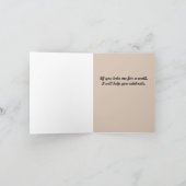 コーギ犬からの父の日札 カード (内部)