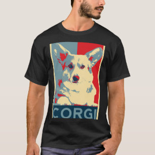 コーギ王室のクイーンエリのコーギ犬王室のアートワーク Tシャツ