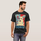 コーギ王室のクイーンエリのコーギ犬王室のアートワーク Tシャツ (正面フル)