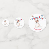 コーギ王室のテーブル紙吹雪 コンフェッティ (正面)