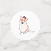 コーギ王室のテーブル紙吹雪 コンフェッティ (スモール正面)