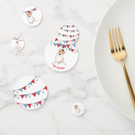 コーギ王室のテーブル紙吹雪 コンフェッティ