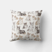 コーギ王室のデザイン枕 クッション (裏面)