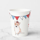 コーギ王室の紙カップ 紙コップ (正面)