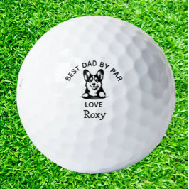 コーギ覗き子犬ゴルカスタマイズフヘッドカバー ゴルフボール