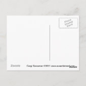 コーギ雪だるまはがき ポストカード (裏面)