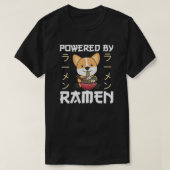 コーギ食べーのラーメン – かわいいかわいいラーメン – パワー Tシャツ (デザイン正面)