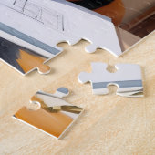 コーギ魅力的建築家の犬の恋人 ジグソーパズル (側面)