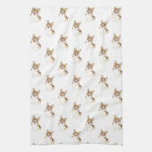 コーギ（赤） キッチンタオル (縦)