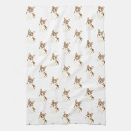 コーギ（赤） キッチンタオル