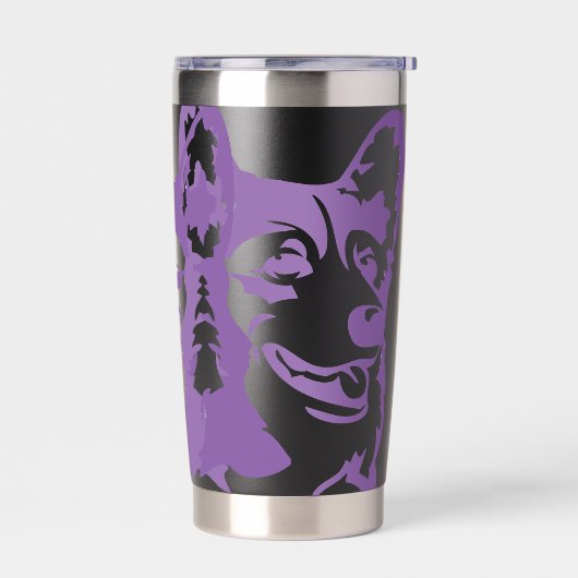 コーギ#3 保温保冷タンブラー (左面)