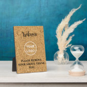 コークエレガントウェルカムホーム靴を取り外して フォトプラーク (側面)