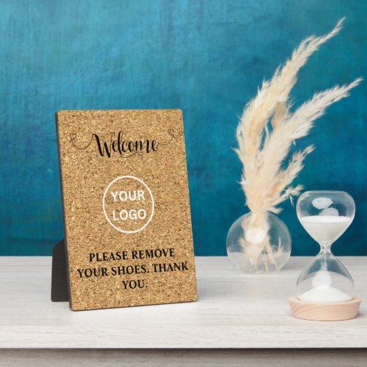 コークエレガントウェルカムホーム靴を取り外して フォトプラーク (側面)