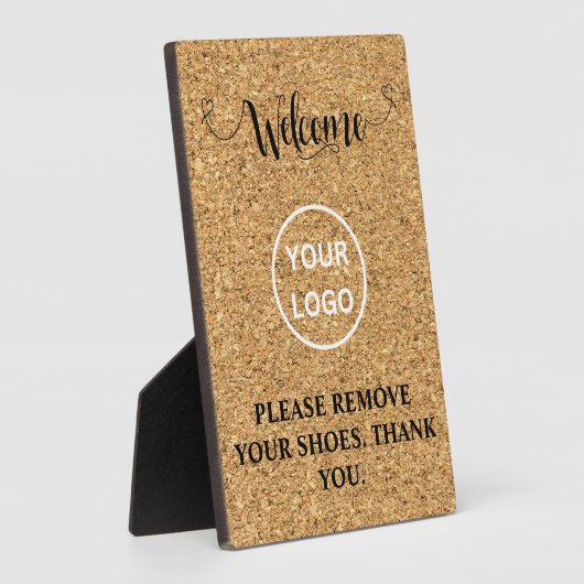 コークエレガントウェルカムホーム靴を取り外して フォトプラーク (側面)