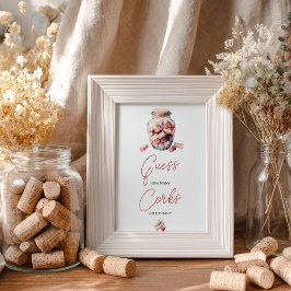 コークゲームの数を推測するブライダルシャワー ポスター