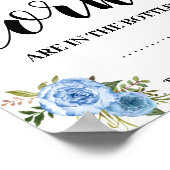 コークスのウェディングシャワーブルーフラワーのゲーム看板はいくつありますか ポスター (角)