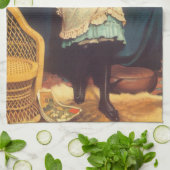 コークスイングイーズアスティングチャールズバートン理容師 キッチンタオル (折り畳み)