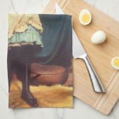 コークスイングイーズアスティングチャールズバートン理容師 キッチンタオル (四つ折り)