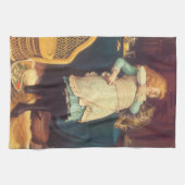 コークスイングイーズアスティングチャールズバートン理容師 キッチンタオル (横)