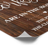 コークスウェスタンブライダルシャワーゲームサインの数 ポスター (角)