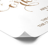 コークスピンクフローラブライダルシャワーゲームの数 ポスター (角)