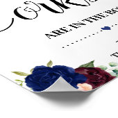 コークスブライダルシャワーゲーム海軍フローラ記号の数 ポスター (角)