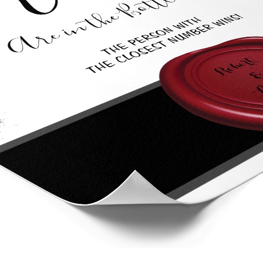 コークスペンとインクウェルのシャワーゲームのサインの数 ポスター (角)