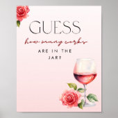 コークスワインのテーマシャワーゲームのサインの数 ポスター (正面)