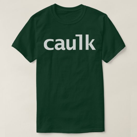 コークホワミニマルイト文字タイポグラフィ Tシャツ (デザイン正面)