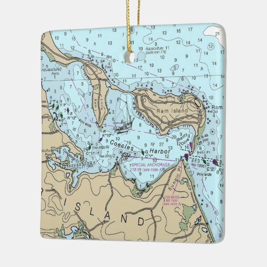 コークレスハーバークリ航海のスマス セラミックオーナメント (左)