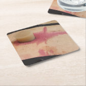 コークワインバレル紙コースター スクエアペーパーコースター (アングル)