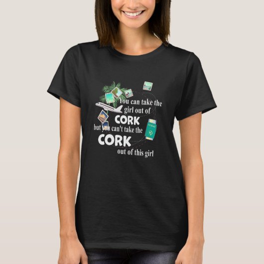 コーク出身の女の子 愛国心にあふれたコーク出身の女の子 Tシャツ (正面)