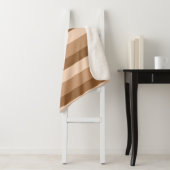 コーグラデーションストライプヒの茶色の色調 シェルパブランケット (インサイチュ)