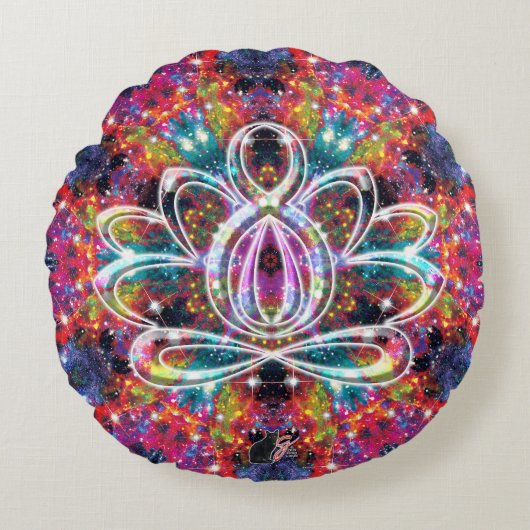 コーサクションゼンロータスラウンドピロー ラウンドクッション (正面)