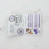 コーサムイ タイランド 結婚式 パスポート 招待状 (内部)