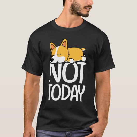 コージの怠惰な犬のコルギ Tシャツ (正面)