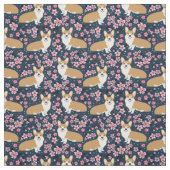 コージドッグズさくらんぼの花 ファブリック (見本)