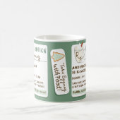 コージーおもしろいプレシジョンホリデーエグノグ コーヒーマグカップ (中央)