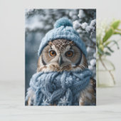 コージーお洒落ウィンターワンダーランドフクロウ シーズンカード (スタンド正面)