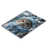 コージーお洒落ウィンターワンダーランドフクロウ ノートブック (左側)