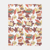 コージーかわいい秋ビベス フリースブランケット (正面)