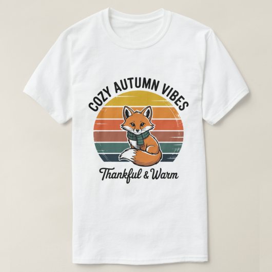 コージーな秋の雰囲気Tシャツ Tシャツ (デザイン正面)