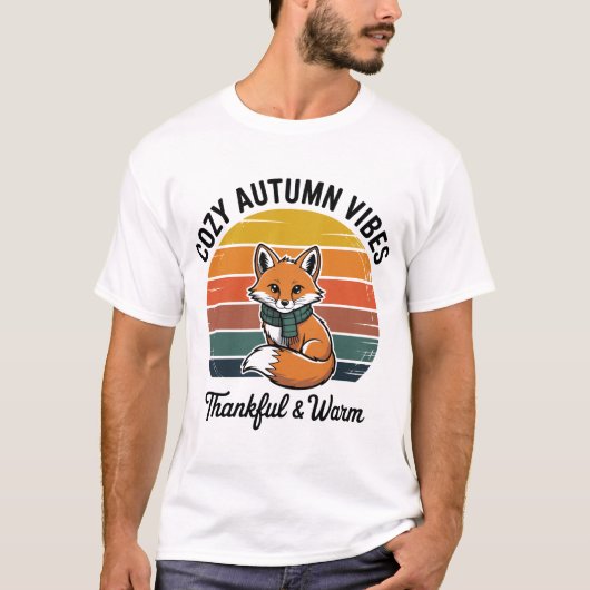 コージーな秋の雰囲気Tシャツ Tシャツ (正面)
