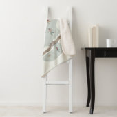 コージーアイススケートで滑るリンクウィンターイラストレーション シェルパブランケット (インサイチュ)